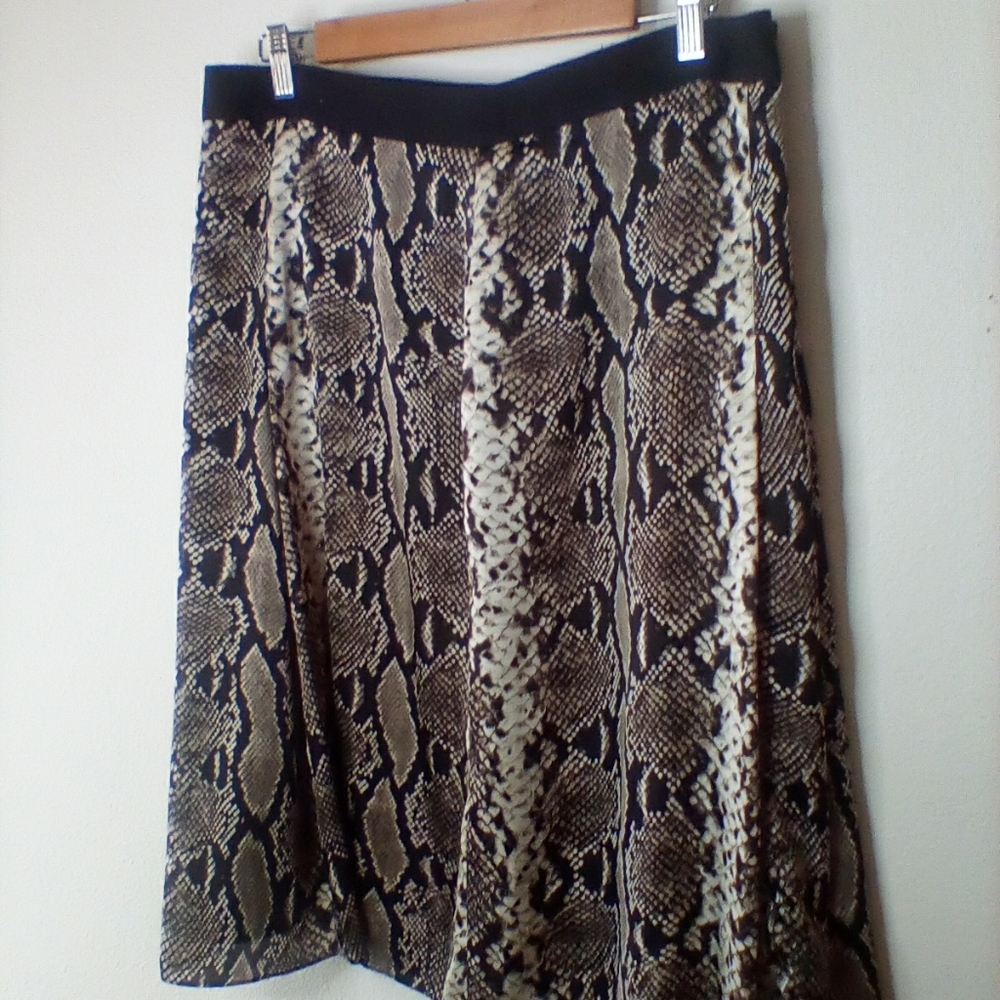 Snake print skirt